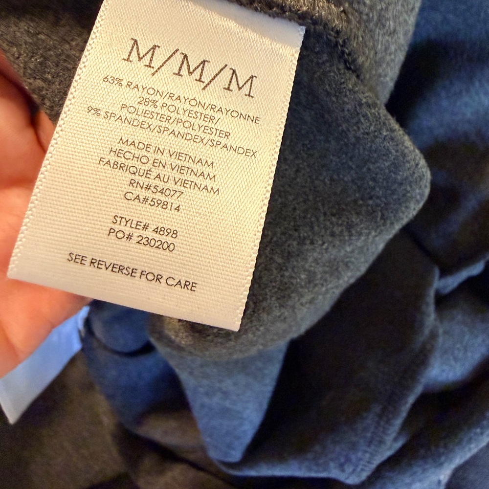 CAbi Dark Gray Wide Leg Snap-Trim Pants - Picture 3 of 4